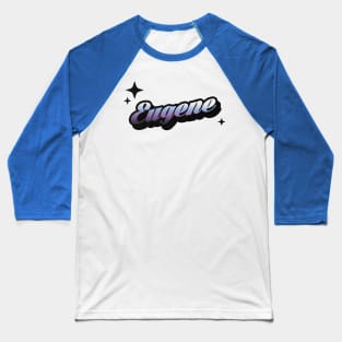 Eugene - Retro Classic Typography Style Baseball T-Shirt